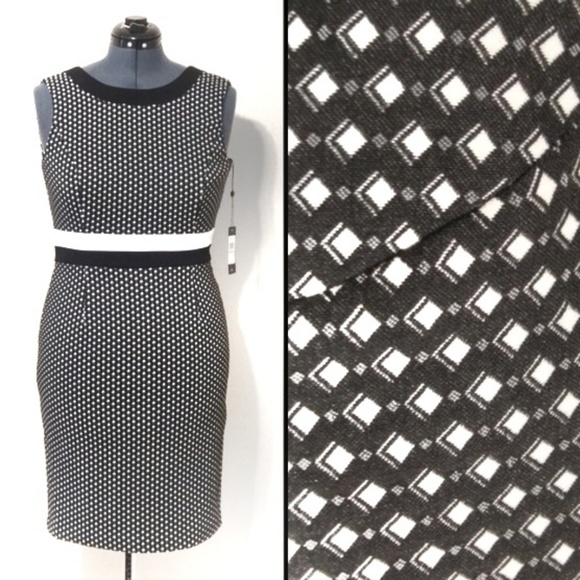 🔥🆕 Shadow Cube Sheath Dress  - Picture 2 of 7